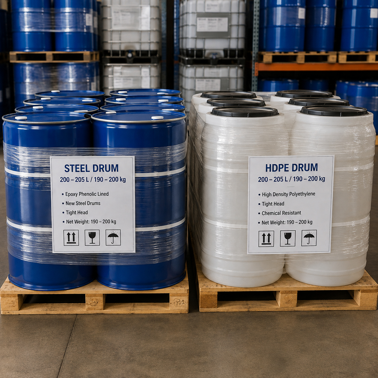Steel and HDPE Drums Packaging - Nagdev Products