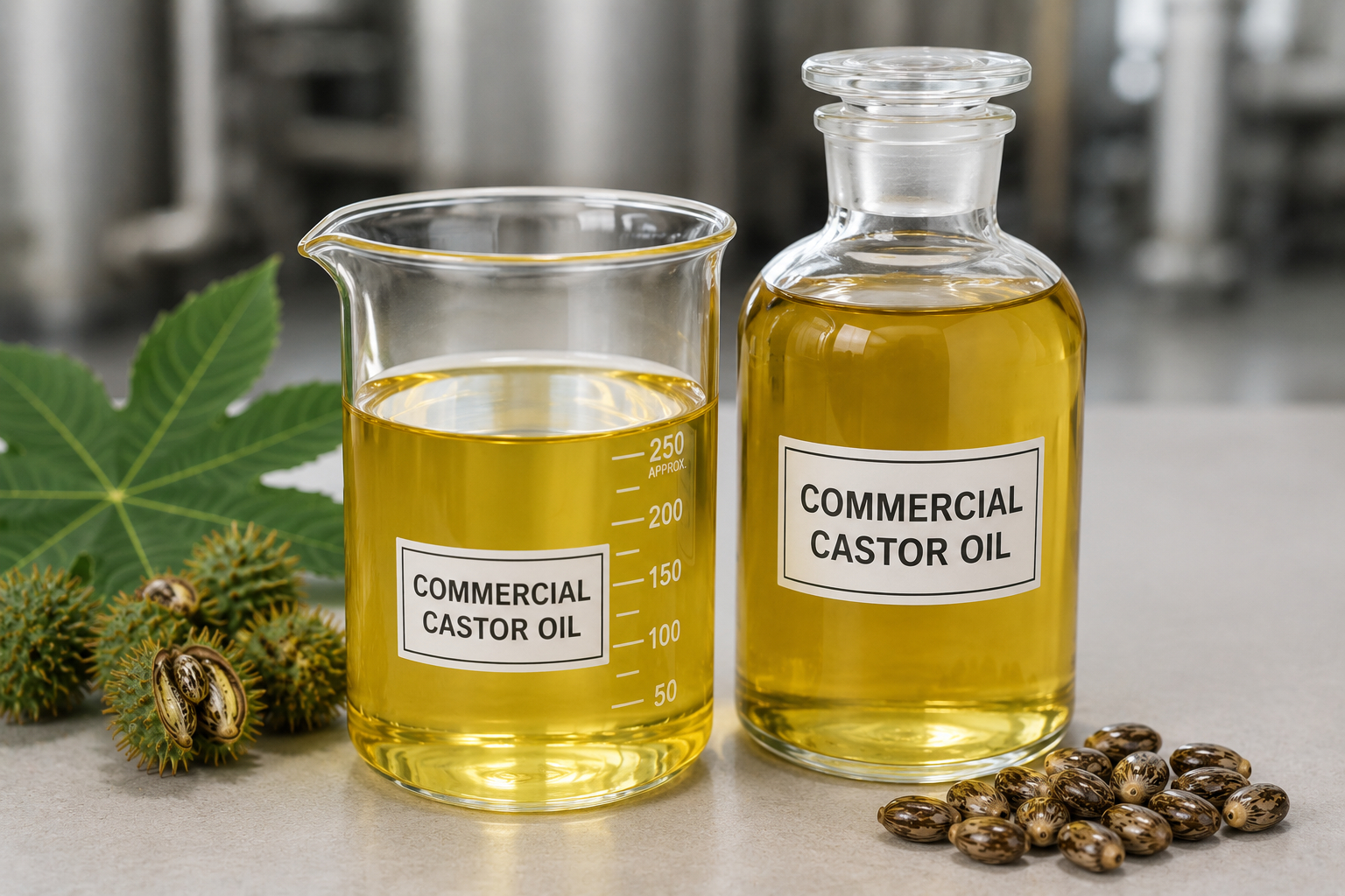 First Pressed Degummed Castor Oil (F.P.D)